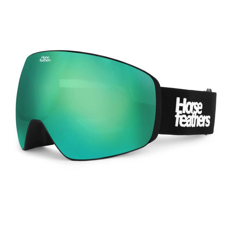HORSEFEATHERS SCOUT SNOW GOGGLES BLACK/MIRROR GREEN