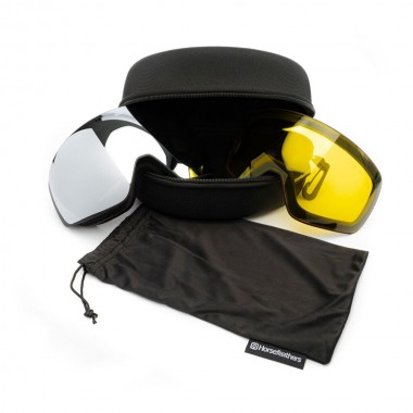 HORSEFEATHERS SCOUT SNOW GOGGLES BLACK/MIRROR SILVER