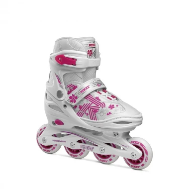 ROCES JOKEY 3.0 K ADJUSTABLE INLINE SKATES WHITE/PINK