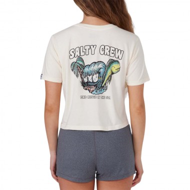 SALTY CREW SHAKA CROP W TEE BONE