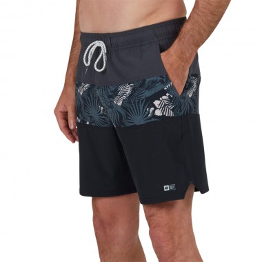 SALTY CREW BEACONS 2 ELASTIC BOARDSHORT CHARCOAL