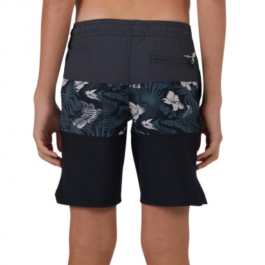 SALTY CREW BEACONS 2 BOYS ELASTIC BOARDSHORT CHARCOAL