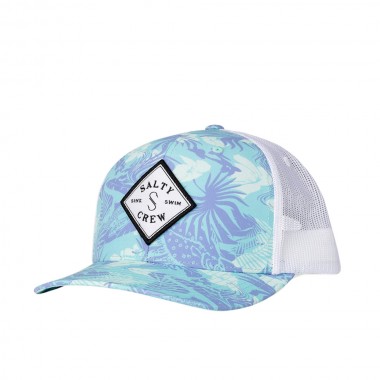 SALTY CREW SEALINE RETRO W TRUCKER CAP AQUA