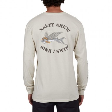 SALTY CREW KAMIKAZE PREMIUM L/S TEE BONE