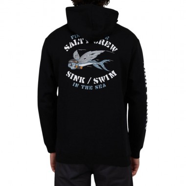 SALTY CREW KAMIKAZE ZIP HOODIE BLACK
