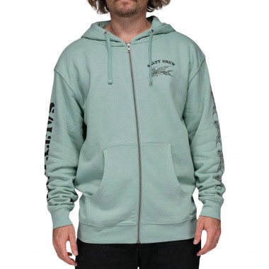 SALTY CREW KAMIKAZE ZIP HOODIE MACKEREL