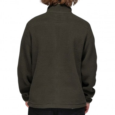 SALTY CREW SWELLTER HIGH PILE SHERPA ZIP COAL