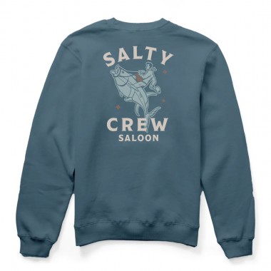 SALTY CREW SALOON BOYS CREW SLATE