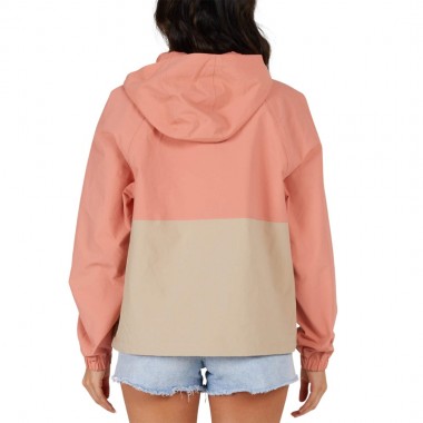 SALTY CREW MAINSAIL W ANORAK JACKET TERRACOTTA/SAND DUNE