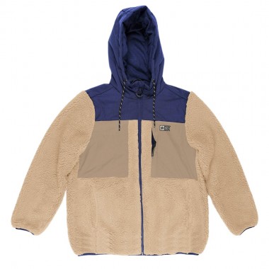 SALTY CREW KODIAK HIGH PILE SHERPA JACKET NATURAL