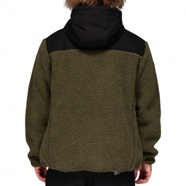 SALTY CREW KODIAK HIGH PILE SHERPA JACKET OLIVE