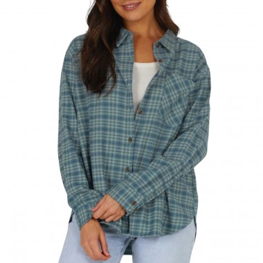 SALTY CREW SHORE BREAK W FLANNEL SHIRT SAGE