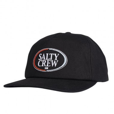 SALTY CREW A-FRAME 5 PANEL CAP BLACK
