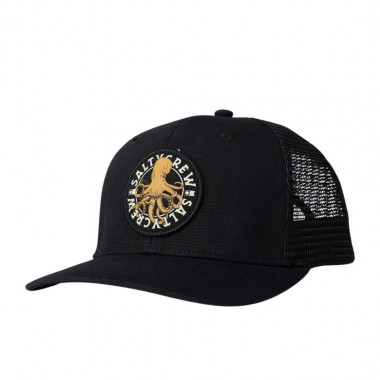 SALTY CREW TENTACLES RETRO TRUCKER CAP BLACK