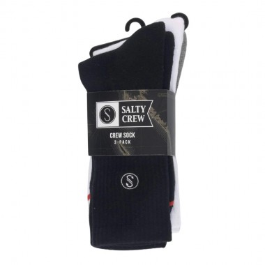 SALTY CREW LINE UP 3 SOCK PACK ASSORTED