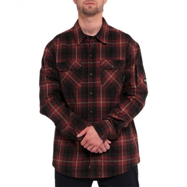 HORSEFEATHERS DOUGH INSULATED L/S SHIRT REDWOOD
