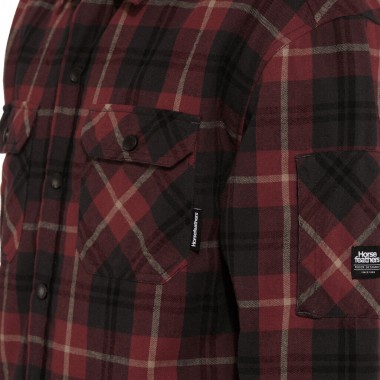 HORSEFEATHERS DOUGH INSULATED L/S SHIRT REDWOOD