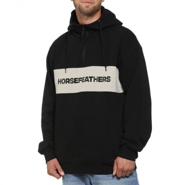 HORSEFEATHERS FULTON HOODIE BLACK