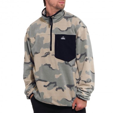 HORSEFEATHERS DARKO PULLOVER FLEECE DESERT CAMO
