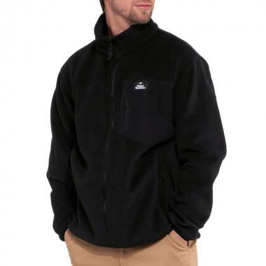 HORSEFEATHERS DARKO ZIP FLEECE BLACK