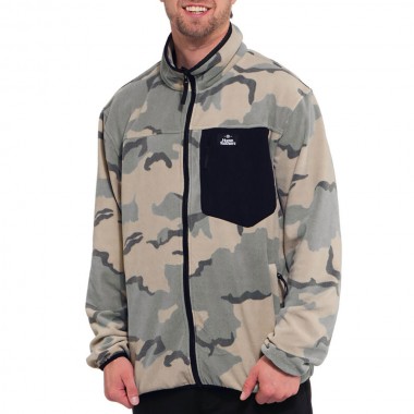 HORSEFEATHERS DARKO ZIP FLEECE DESERT CAMO