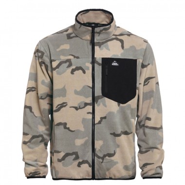 HORSEFEATHERS DARKO ZIP FLEECE DESERT CAMO