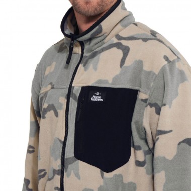 HORSEFEATHERS DARKO ZIP FLEECE DESERT CAMO