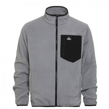 HORSEFEATHERS DARKO ZIP FLEECE MIRAGE GRAY