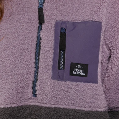 HORSEFEATHERS ELVIRA FLEECE SWEATSHIRT W IRIS