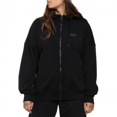 HORSEFEATHERS IMAI ZIP HOODIE BLACK