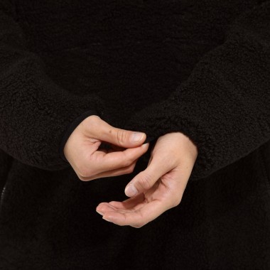 HORSEFEATHERS ELVIRA FLEECE SWEATSHIRT W BLACK