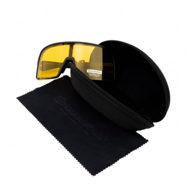 HORSEFEATHERS MAGNUM PHOTOCHROMIC SUNGLASSES MATT BLACK/YELLOW