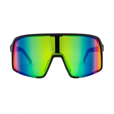 HORSEFEATHERS MAGNUM SUNGLASSES MATT BLACK/MIRROR GREEN
