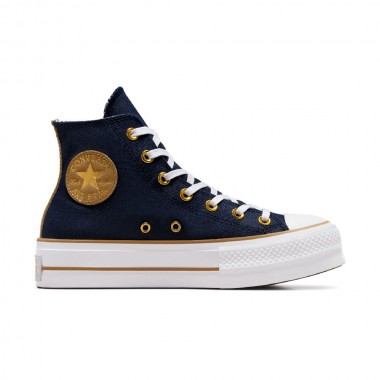 CONVERSE CHUCK TAYLOR ALL STAR LIFT HERRINGBONE STRP OBSIDIAN