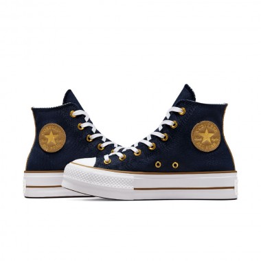 CONVERSE CHUCK TAYLOR ALL STAR LIFT HERRINGBONE STRP OBSIDIAN