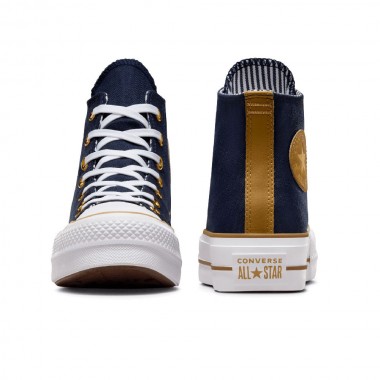CONVERSE CHUCK TAYLOR ALL STAR LIFT HERRINGBONE STRP OBSIDIAN