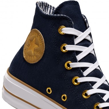 CONVERSE CHUCK TAYLOR ALL STAR LIFT HERRINGBONE STRP OBSIDIAN