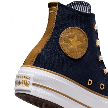 CONVERSE CHUCK TAYLOR ALL STAR LIFT HERRINGBONE STRP OBSIDIAN