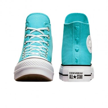 CONVERSE CHUCK TAYLOR ALL STAR LIFT PLATFORM HI STARS OCEAN