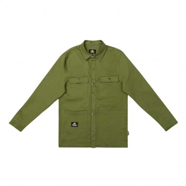 THE DUDES CLASSIC DAVE OVERSHIRT CEDAR GREEN
