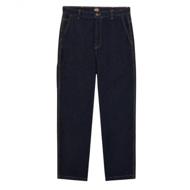 DICKIES MADISON BAGGY FIT DENIM PANTS RINSED