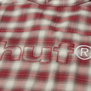 HUF OMBRE S/S WORK SHIRT CRIMSON