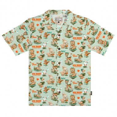 THE DUDES WASTED DUDES HAWAIIAN SHIRT PISTACHIO