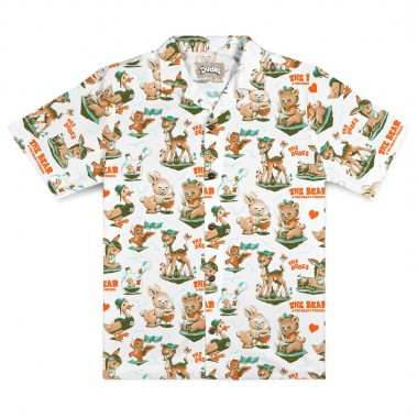 THE DUDES WASTED DUDES HAWAIIAN SHIRT OFF-WHITE