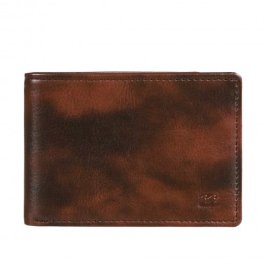BILLABONG VACANT PU TRI-FOLD WALLET CHOCOLATE