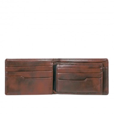 BILLABONG VACANT PU TRI-FOLD WALLET CHOCOLATE