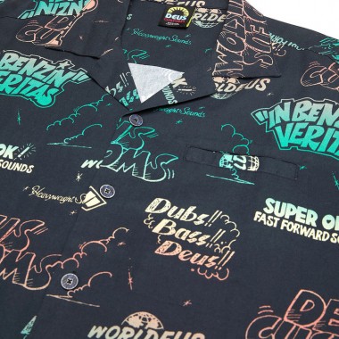 DEUS EX MACHINA DUB BASS SS SHIRT ANTHRACITE