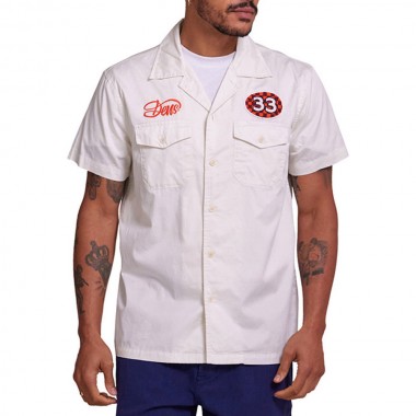 DEUS EX MACHINA FOREMAN SS SHIRT VINTAGE WHITE