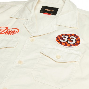DEUS EX MACHINA FOREMAN SS SHIRT VINTAGE WHITE