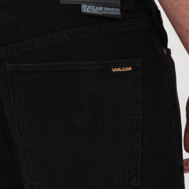 VOLCOM BILLOW DENIM SHORTS BLACK